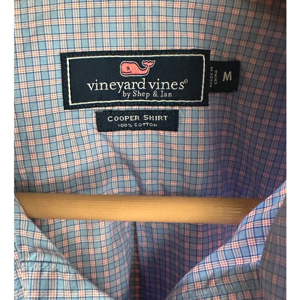 Vineyard Vines Cooper Shirt Men’s M - Classic Fit Checkered Button-Down‎  EUC - Picture 3 of 3